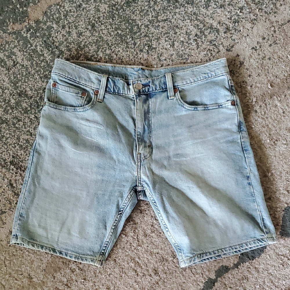 Levi's Men's Light Blue Jean Shorts